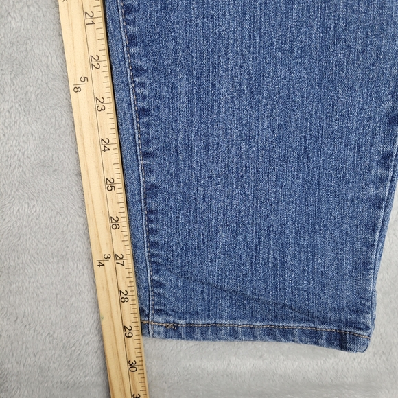 D. Jeans Womens High Rise Blue Skinny Jeans Size 16 - Picture 4 of 12